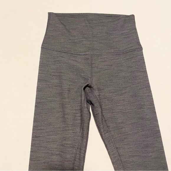 Lululemon Align Pant II Heathered Herringbone Heathered Black White Size 4 - Picture 2 of 16